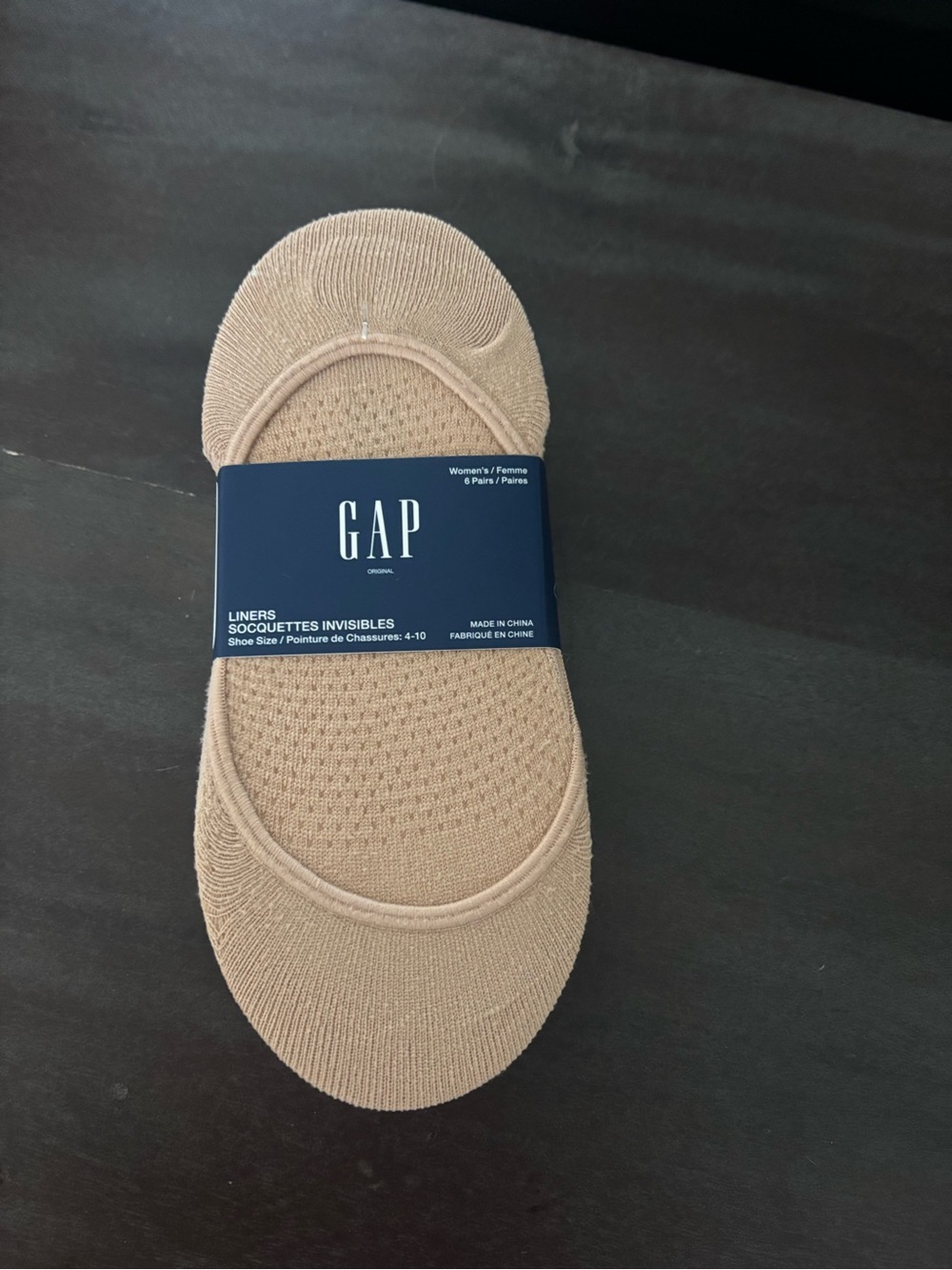 GAP Beige No Show Low-Cut Liner Socks